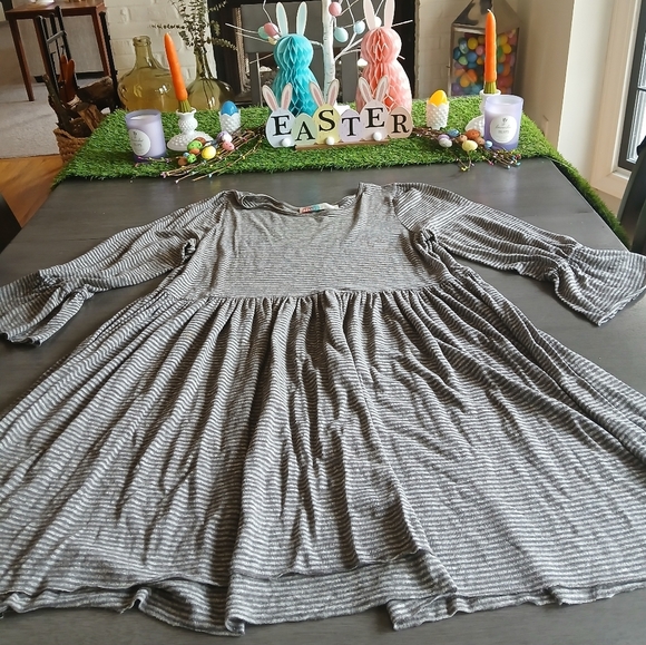 Free People Striped Dress Like New Size M - Picture 1 of 4